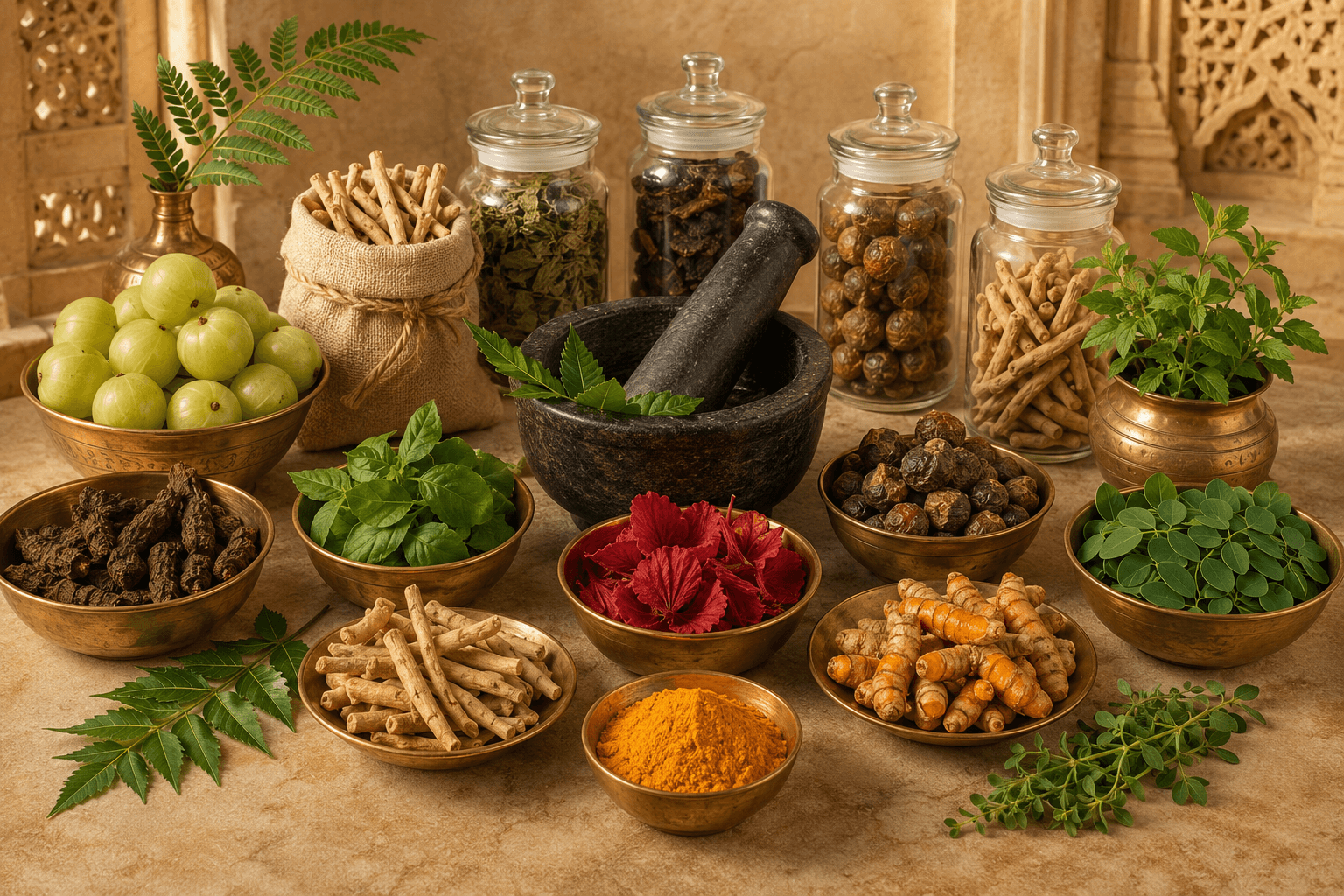 Ayurvedic Indian Herbs and herbal powders