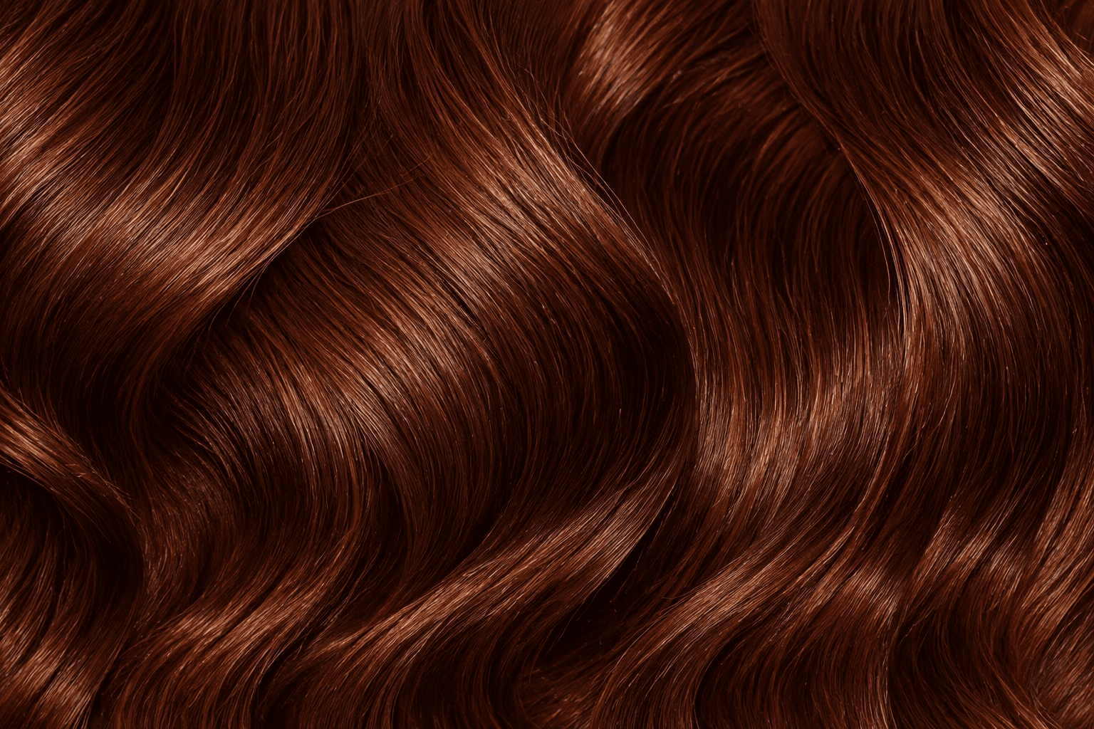 Auburn Henna hair shade close-up