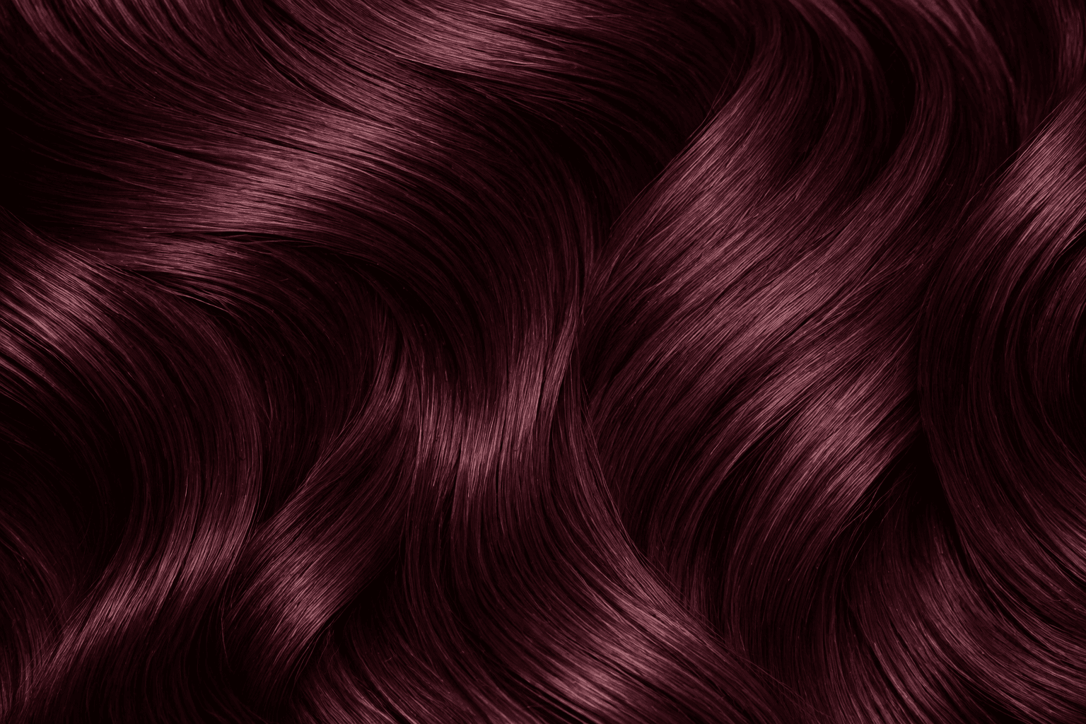 Burgundy Henna hair shade close-up