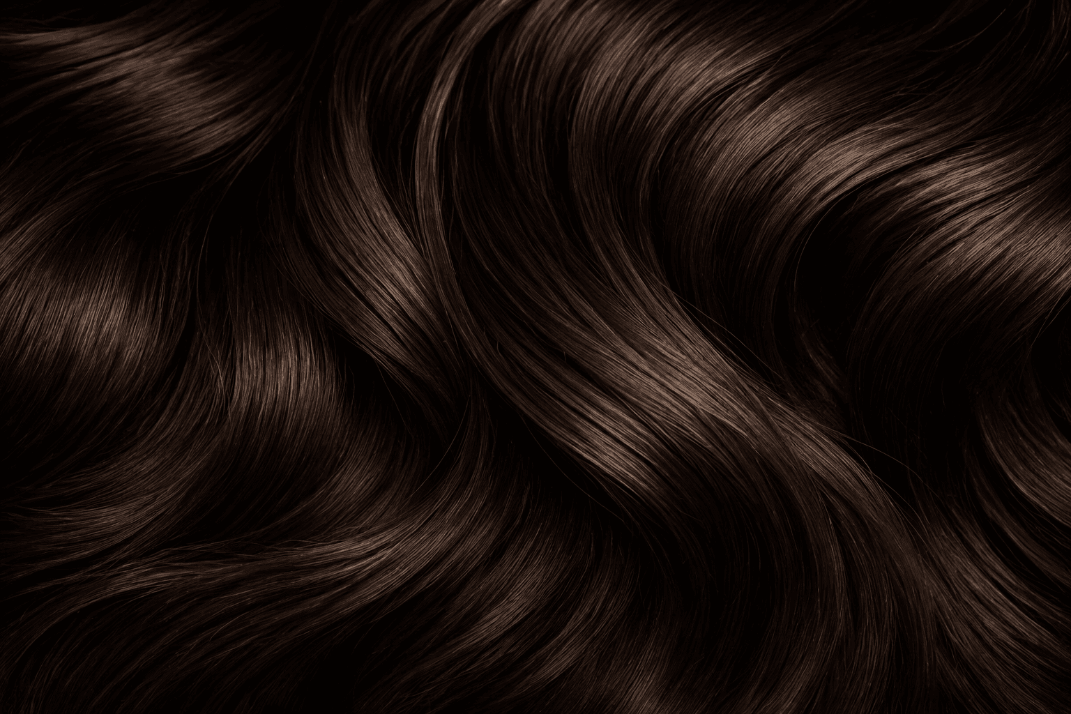 Dark Brown Henna hair shade close-up