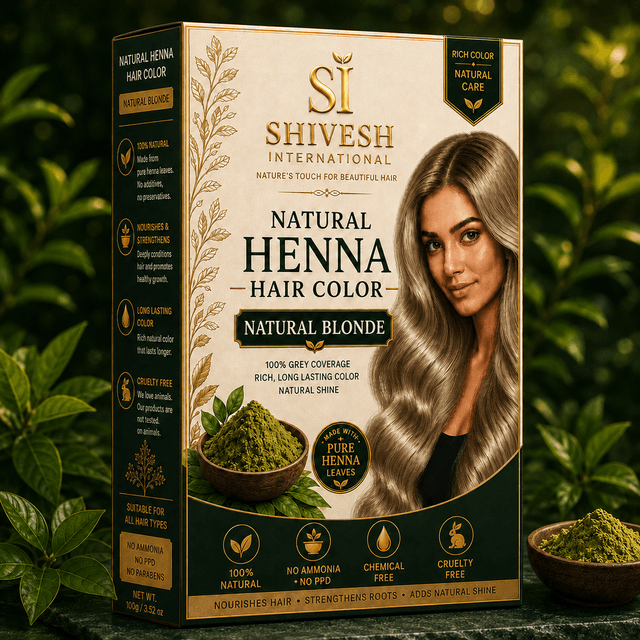 Natural Blonde Henna Hair Color