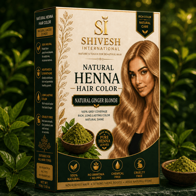 Natural Ginger Blonde Henna Hair Color