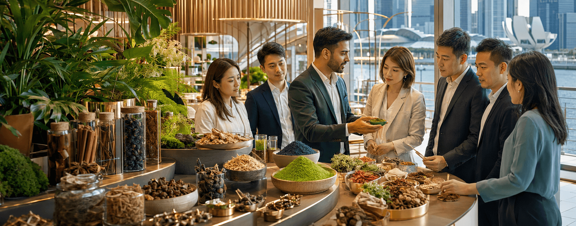 Asia-Pacific buyers exploring natural products supplied from India