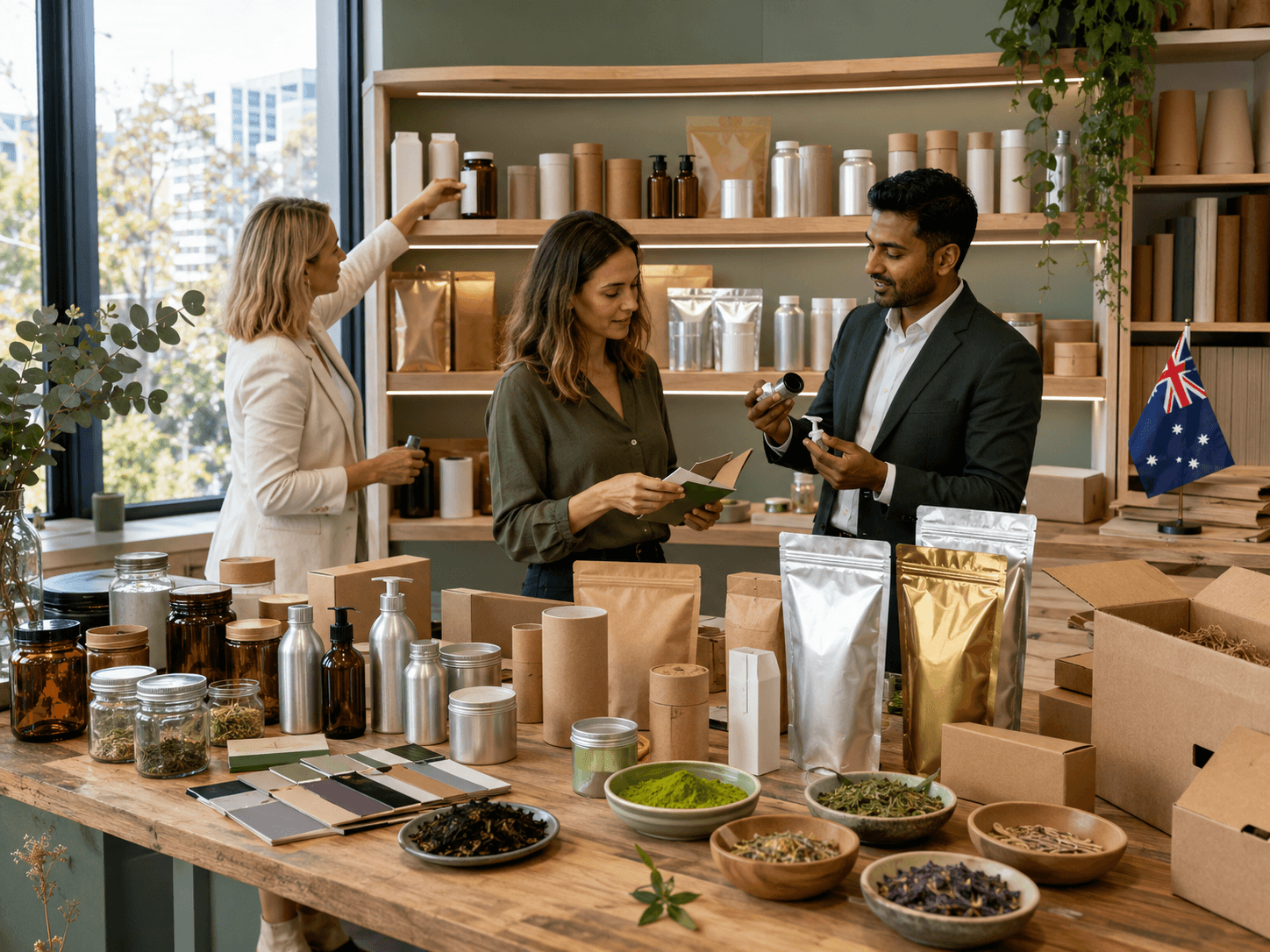 Australian buyers and Indian exporter developing sustainable retail and private-label packaging formats
