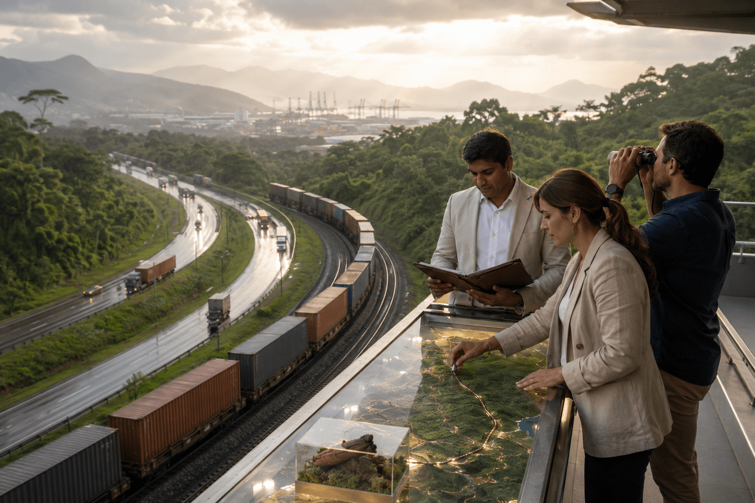 India-to-Brazil shipment coordination with port, air and regional road distribution context