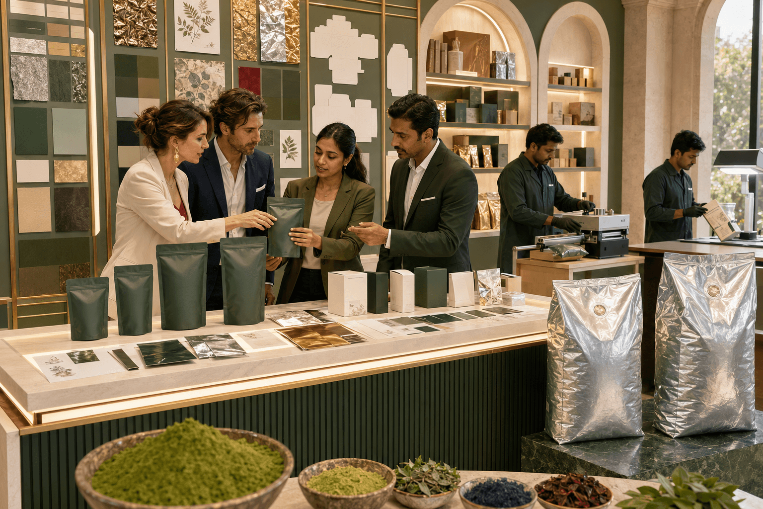 Italian buyers and Indian packaging specialists developing retail, bulk and private-label packaging solutions