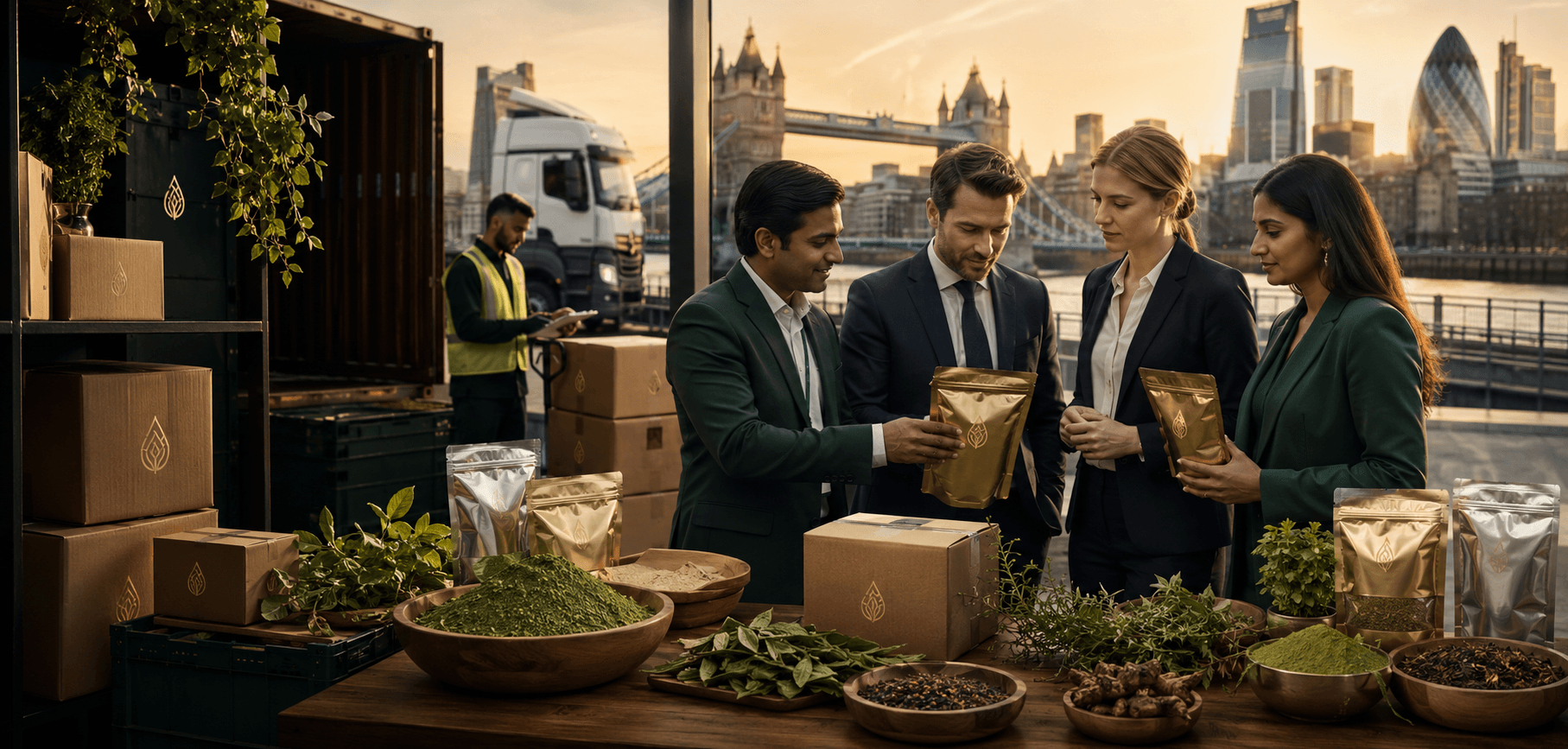 Natural products export supply from India to the United Kingdom