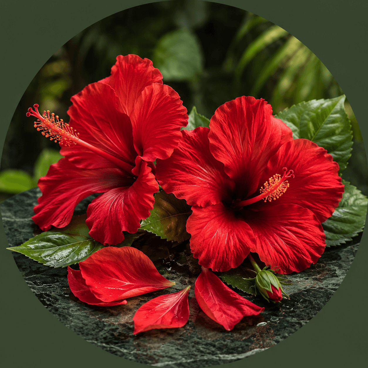 Hibiscus raw botanical ingredient for Natural Henna Hair Colors